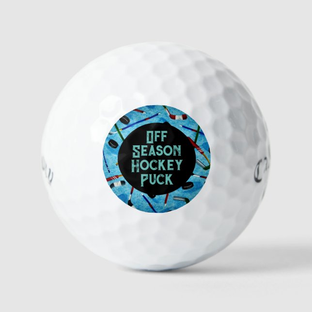 Off Saison Hockey Puck Golfball (Vorderseite)