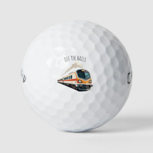 'Off The Rails' Lustiges Geburtstags- und Vatertag Golfball