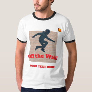 "Off The Wall" T-Shirt mit anpassbarem Namen