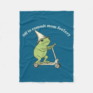 Off To Commit Mom Foolery Funny Frog Meme  Fleecedecke