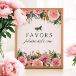 Off to the Altar Derby Brautparty Favorits Sign Poster