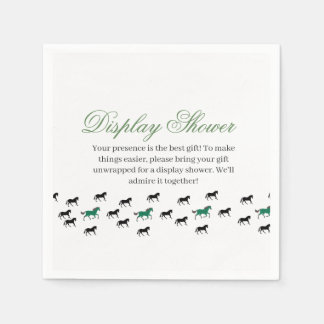 Off to the Altar Horse Racing Bridal Shower Serviette