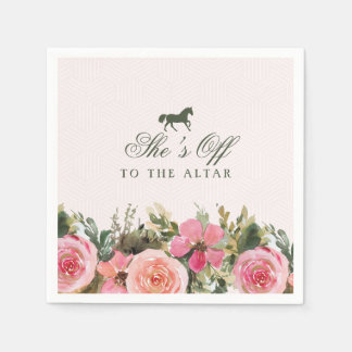 Off to the Altar Kentucky Derby Bridal Shower Serviette
