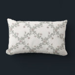 Off-White Taupe Rose Sage Trellis Pattern Lendenkissen<br><div class="desc">A refined floral pattern featuring soft taupe watercolor roses woven through a sage green trellis on an off-white background. This elegant botanical design blends classic cottage garden charm with a clean,  modern palette. Perfect for romantic,  vintage-inspired,  or farmhouse interiors seeking a touch of soft natural beauty.</div>