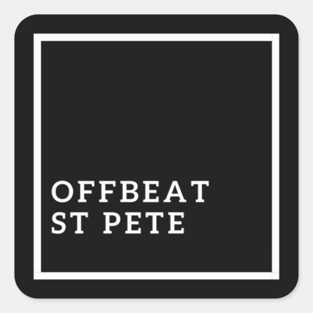 OFFBEAT ST PETE STICKER (Vorderseite)