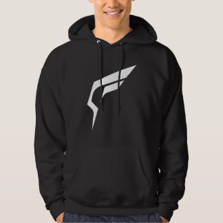 Offen geklatschtes Logo (schwarz) Hoodie