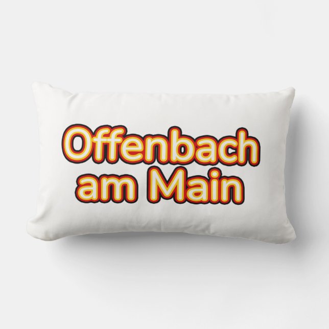 Offenbach am Main Deutschland Lendenkissen (Vorderseite)