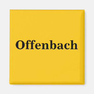 Offenbach  Magnet Schild Gold Gleb