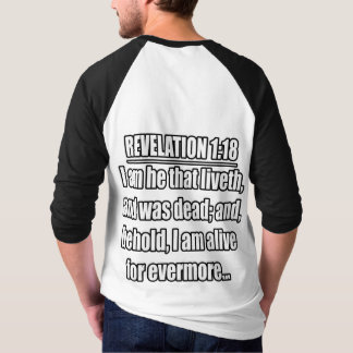 Offenbarung 1:18 KJV. Bibelverse T-Shirt