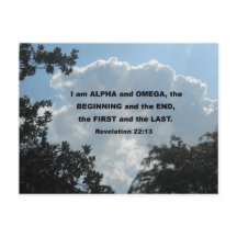 Offenbarung 22:13 Ich bin Alpha und Omega..