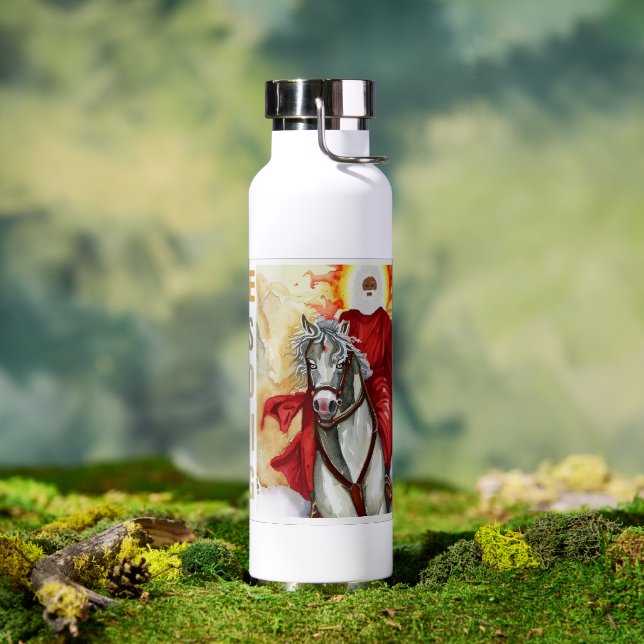 Offenbarung Die zweite kommende Armageddon-Apokaly Trinkflasche (Außenbereich)
