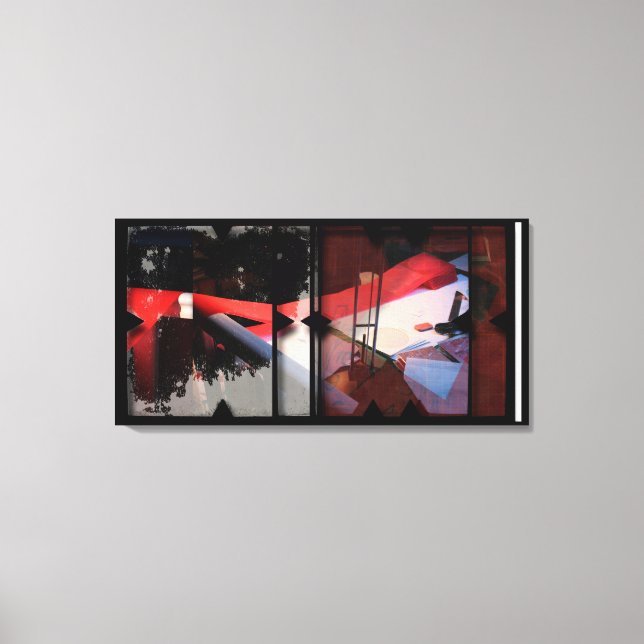 Offene Arbeit über die Open Red 17 Leinwand Fotomo (Vorderseite)