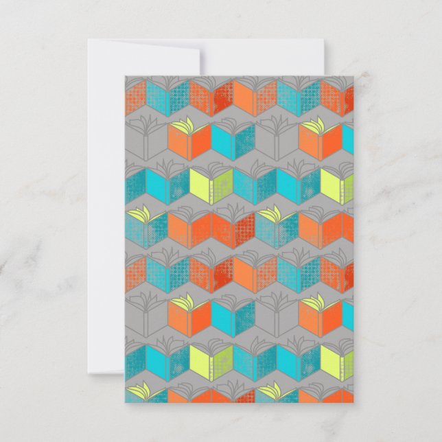 Offene Bücher Dankeskarte (Vorderseite)