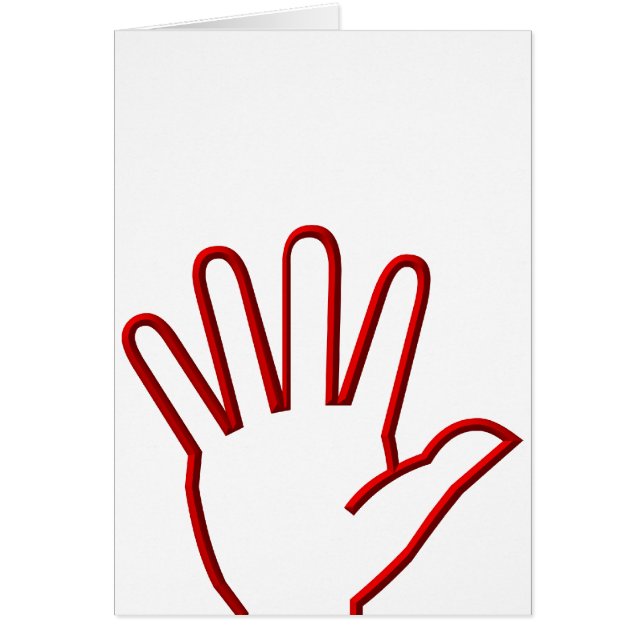 Offene Hand/hohe Fünf/Welle (Vorne)