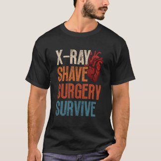 Offene Herzoperation Röntgen Shave-Operation Überl T-Shirt