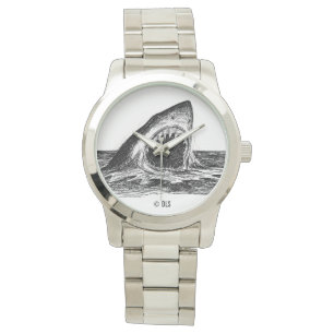 OFFENE KIEFER Weißer Hai eWatch Uhr