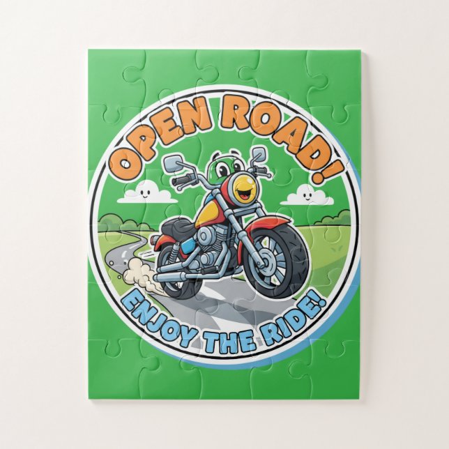 Offene Straße! Genieße die Fahrt! (Vertikal)
