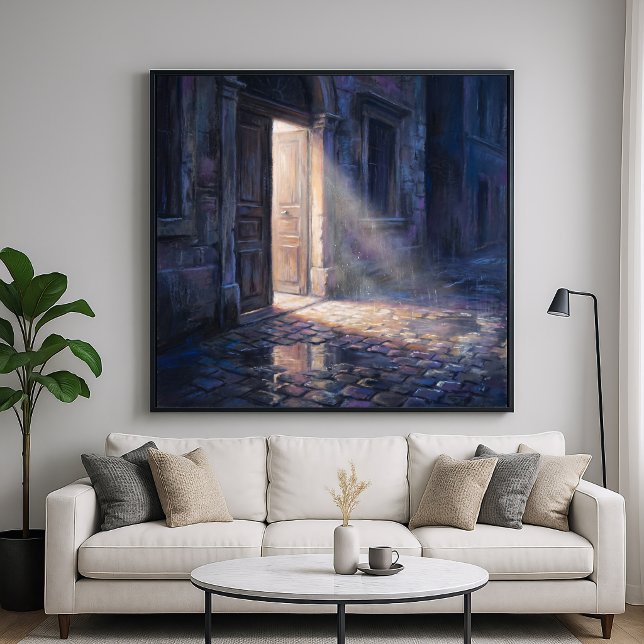 Offene Tür - Kunst im impressionistischen Malstil Poster (Von Creator hochgeladen)