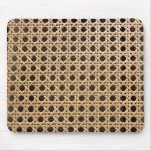 Offene Web-Rattan-Rohr-Mausmatte Mousepad