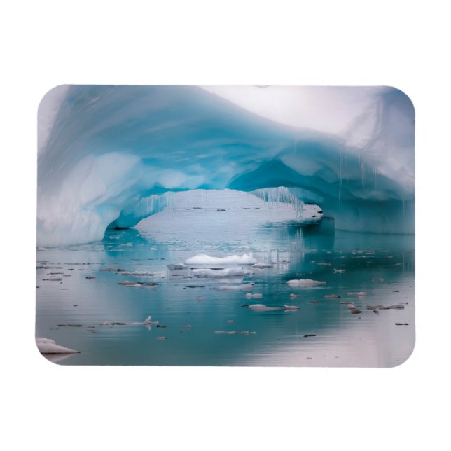 Offener Bogen Eisberg | Antarktika Magnet (Horizontal)