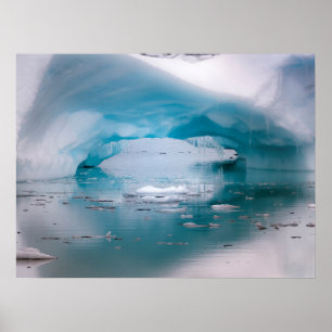 Offener Bogen-Eisberg Antarktika Poster