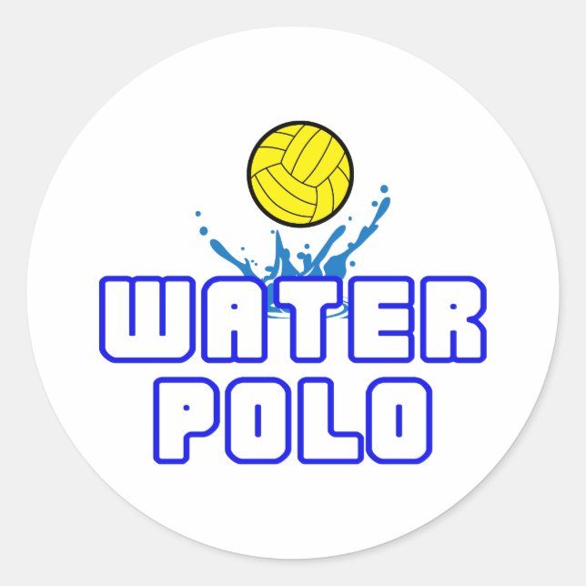OFFENER POLO-BALL RUNDER AUFKLEBER (Vorderseite)