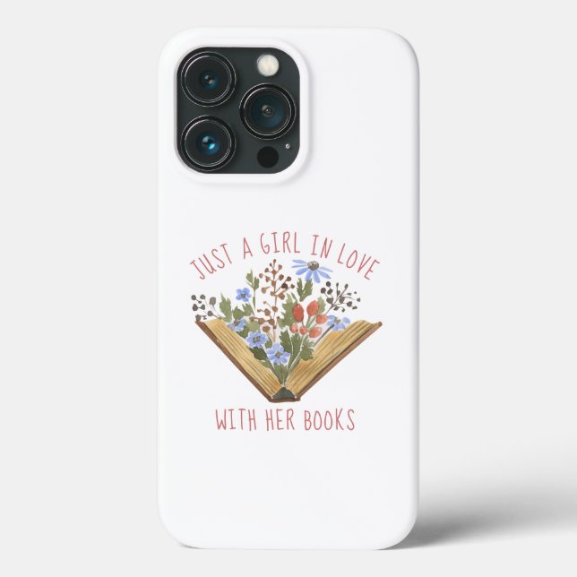 Offenes Buch buchen mit Blume Case-Mate iPhone Hülle (Rückseite)