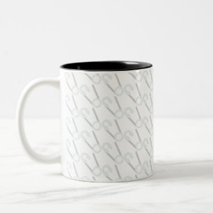 offenes Button Zweifarbige Tasse