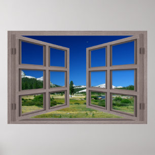 Offenes Fenster zum Mond über Tuolumne Poster