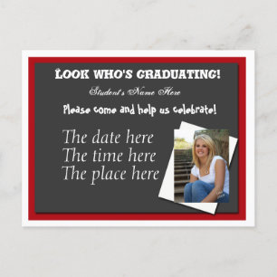 Offenes Haus Abschluss Einladung Postkarte