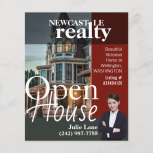 Offenes Haus Immobilien Makler Flyer