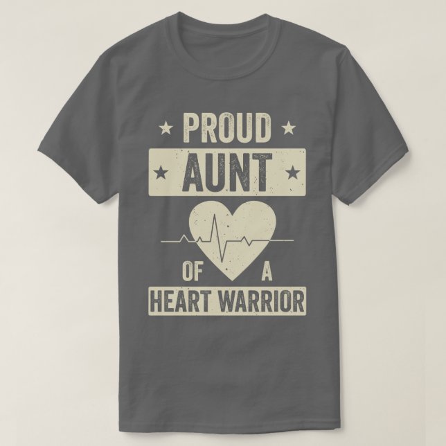 Offenes Herz Operation CHD Transplantation Tante a T-Shirt (Design vorne)