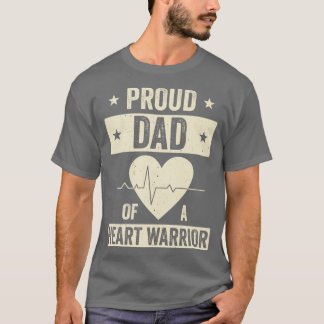 Offenes Herz Operation CHD Transplantation Vater e T-Shirt