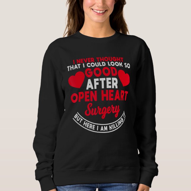 Offenes Herz Operation Quadruple Bypass Coronary A Sweatshirt (Vorderseite)