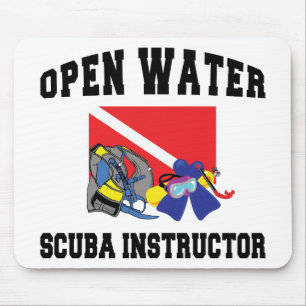 Offenes Wasser UNTERWASSERATEMGERÄT Lehrer Mousepad
