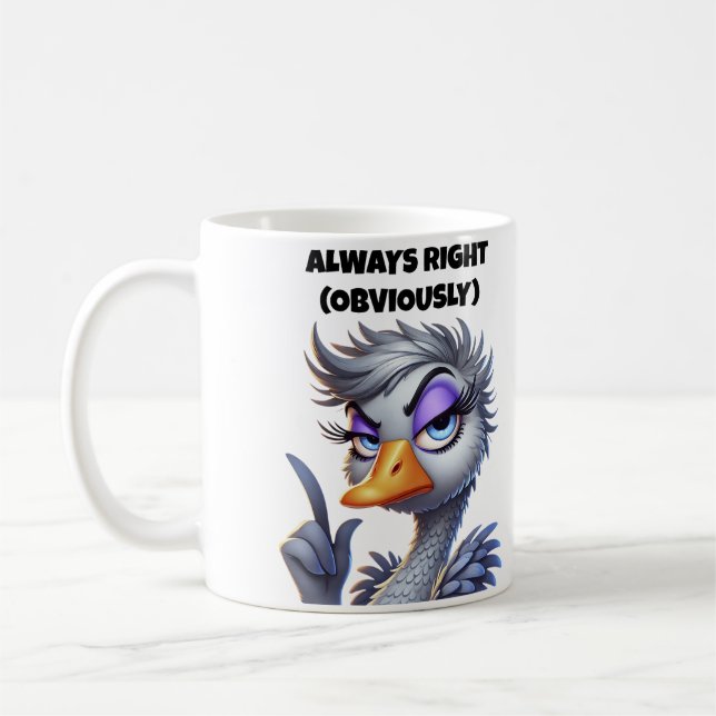 Offensichtlich immer recht Mutter Kaffeetasse (Links)