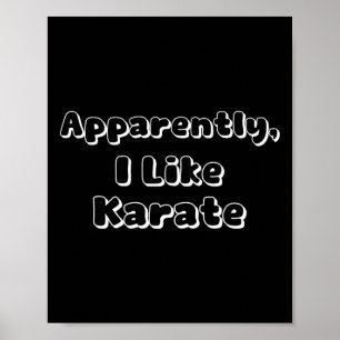 Offensichtlich mag ich Karate Poster