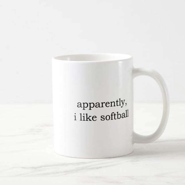 Offensichtlich mag ich Softll _3  Kaffeetasse (Rechts)