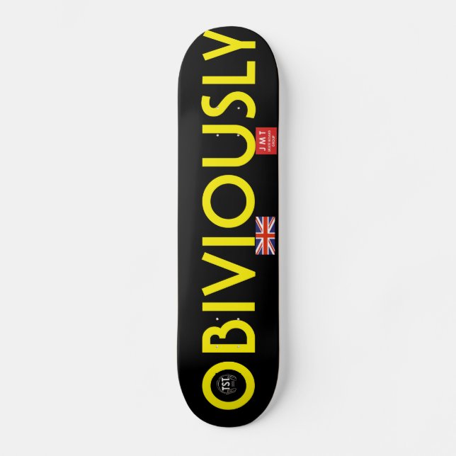 OFFENSICHTLICH OFFIZIELLES UK-Skateboard Skateboard (Vorderseite)