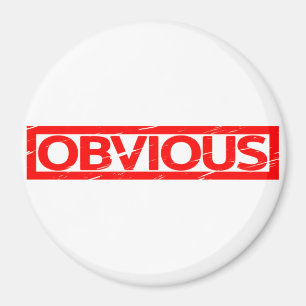 Offensichtliche Briefmarke Magnet