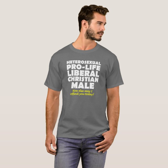 Offensive Prolife Male Christlich Shirt Spaß (Vorne ganz)