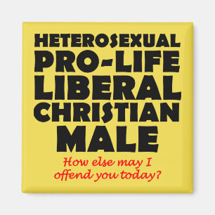Offensive Prolife Male Christlicher Kühlschrankma Magnet