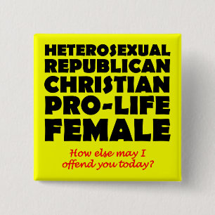 Offensive republikanische Christliche Button-Butto Button