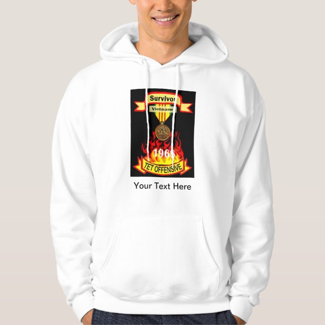 OffensiveHoodie Überlebend-Vietnams Tet Hoodie (Vorderseite)