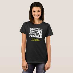 Offensives Pro-Life-Christen-Shirt mit Humor T-Shirt