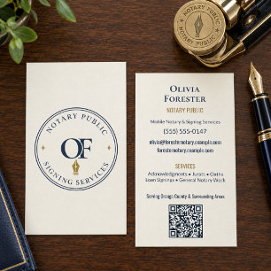Öffentlich bestellter Notar QR Code Professional Visitenkarte