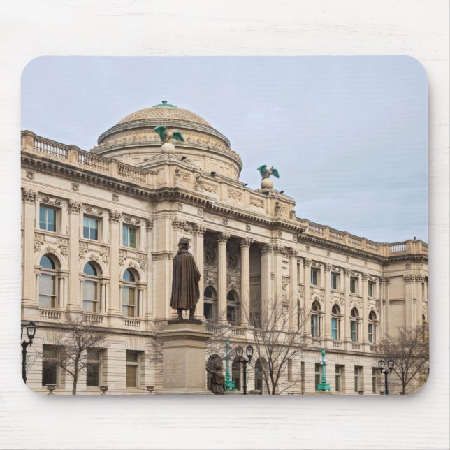 öffentliche Bibliothek im Renaissancestil in Milwa Mousepad (Vorne)
