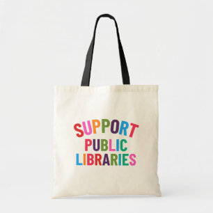 Öffentliche Bibliotheken unterstützen Tragetasche