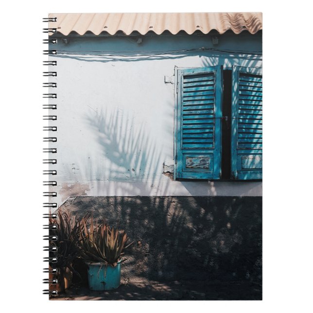 ÖFFENTLICHE BLUE LOUVERED WINDOWS NOTIZBLOCK (Vorderseite)