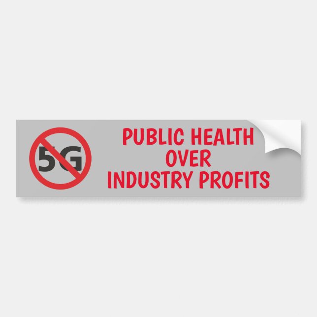 Öffentliche Gesundheit im Vergleich zu Industriege Autoaufkleber (Vorne)